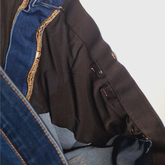 Lularoe High Rise Slim Straight Jean 42 (22-23W) Magic Waist Medium Wash Stretch - Picture 7 of 9